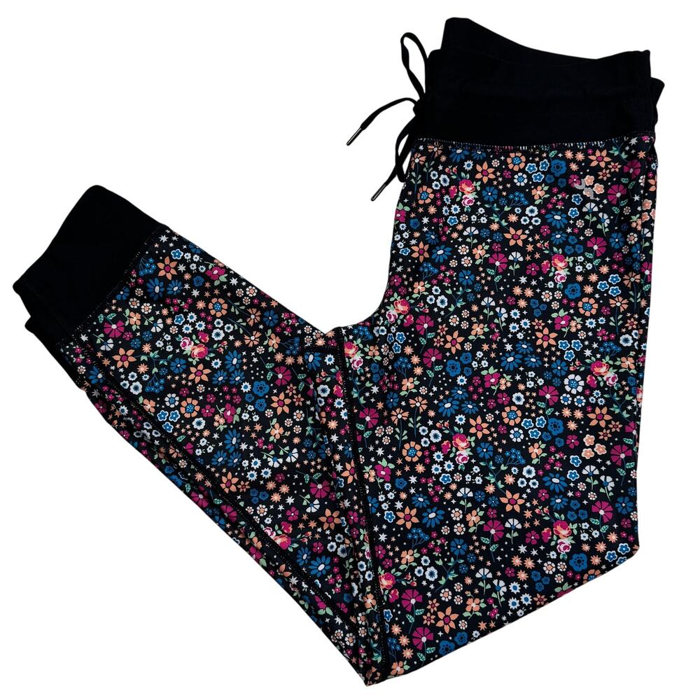 JoyLab Ditsy Floral Workout Activewear Performance Joggers Leggings Women's L